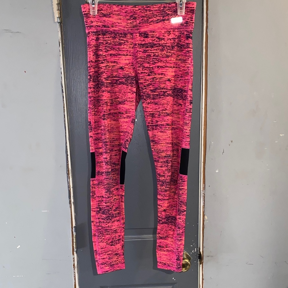 Avia Vibrant Pink and Black Kids Leggings